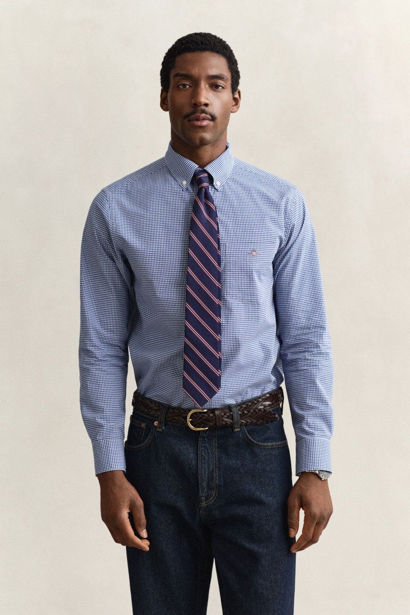 KOŠEĽA GANT REG CLASSIC POPLIN GINGHAM SHIRT COLLEGE BLUE
