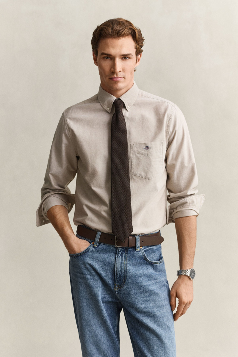KOŠEĽA GANT REG CLASSIC OXFORD SHIRT LIGHT TAUPE