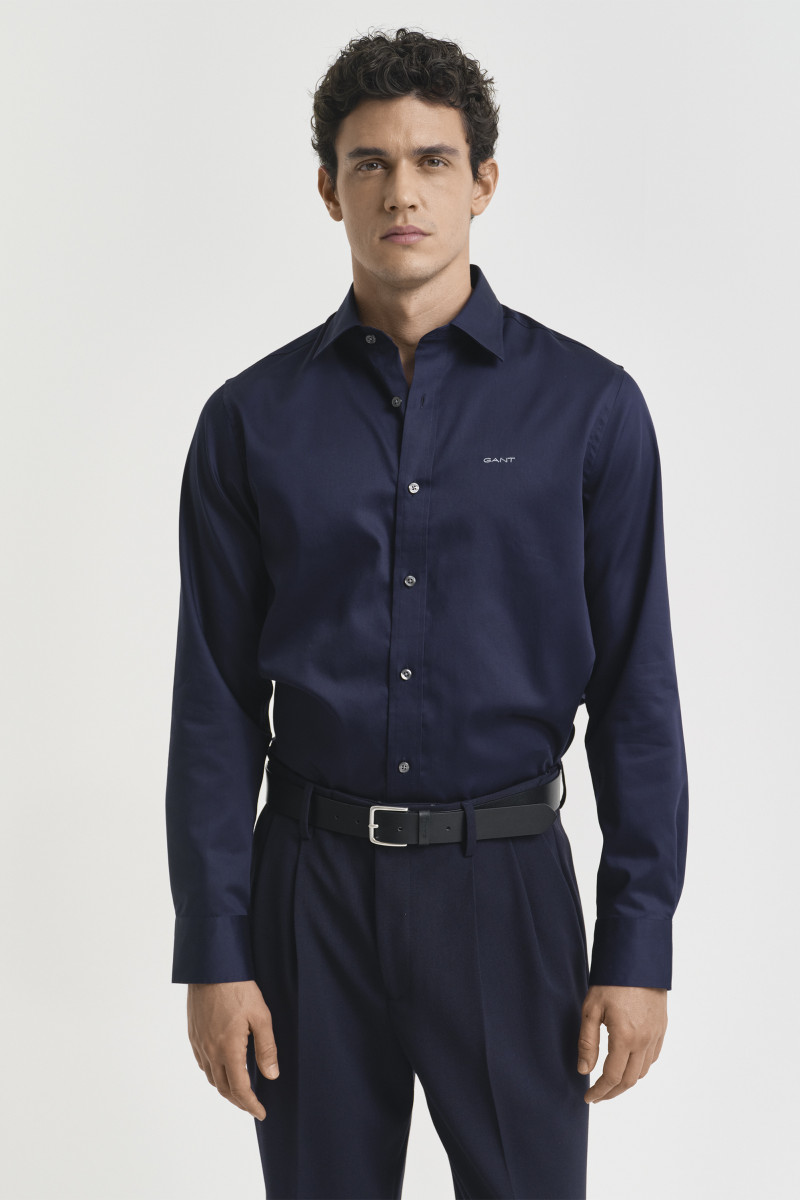 KOŠEĽA GANT REG SATEEN SHIRT EVENING BLUE