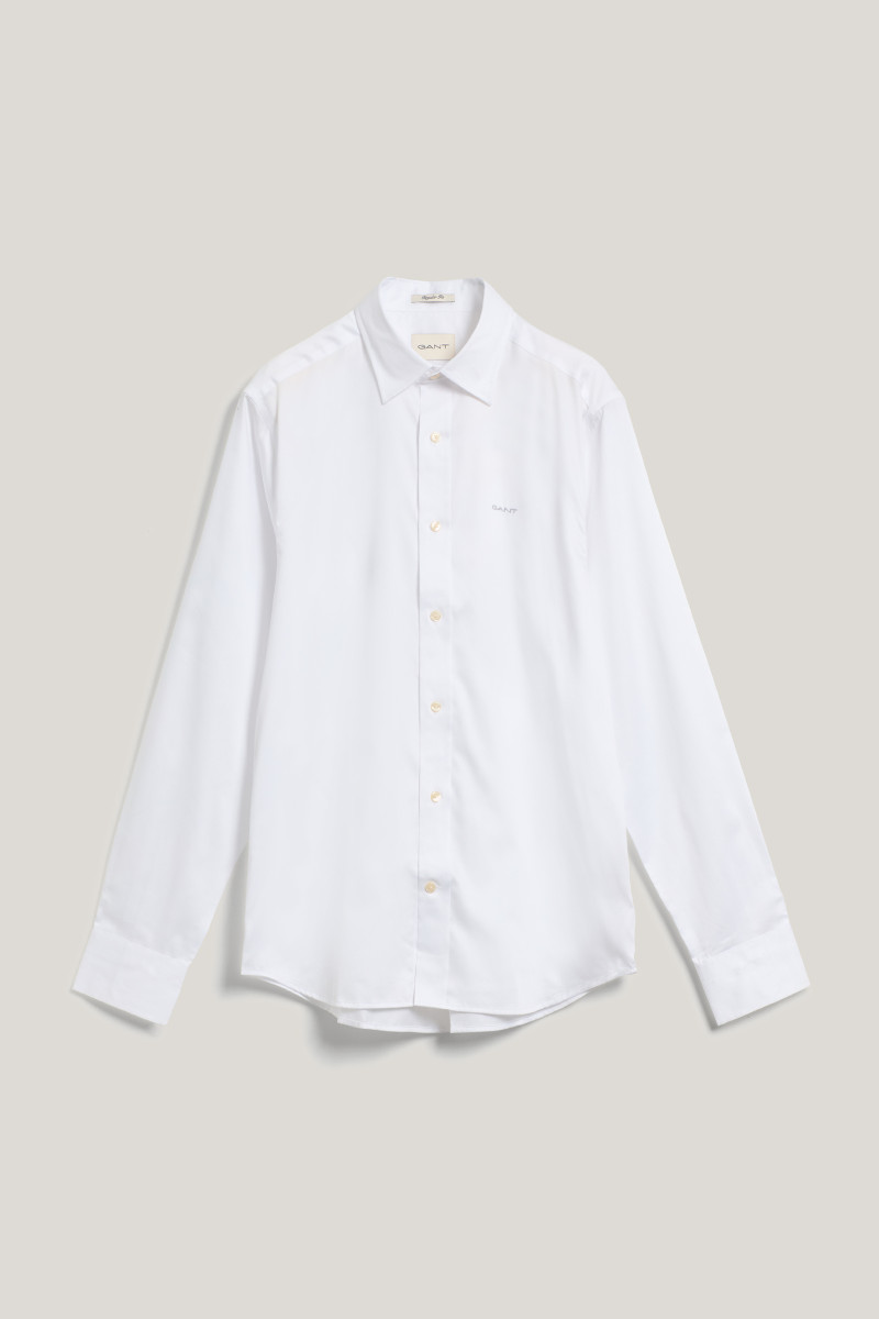 KOŠEĽA GANT REG SATEEN SHIRT WHITE