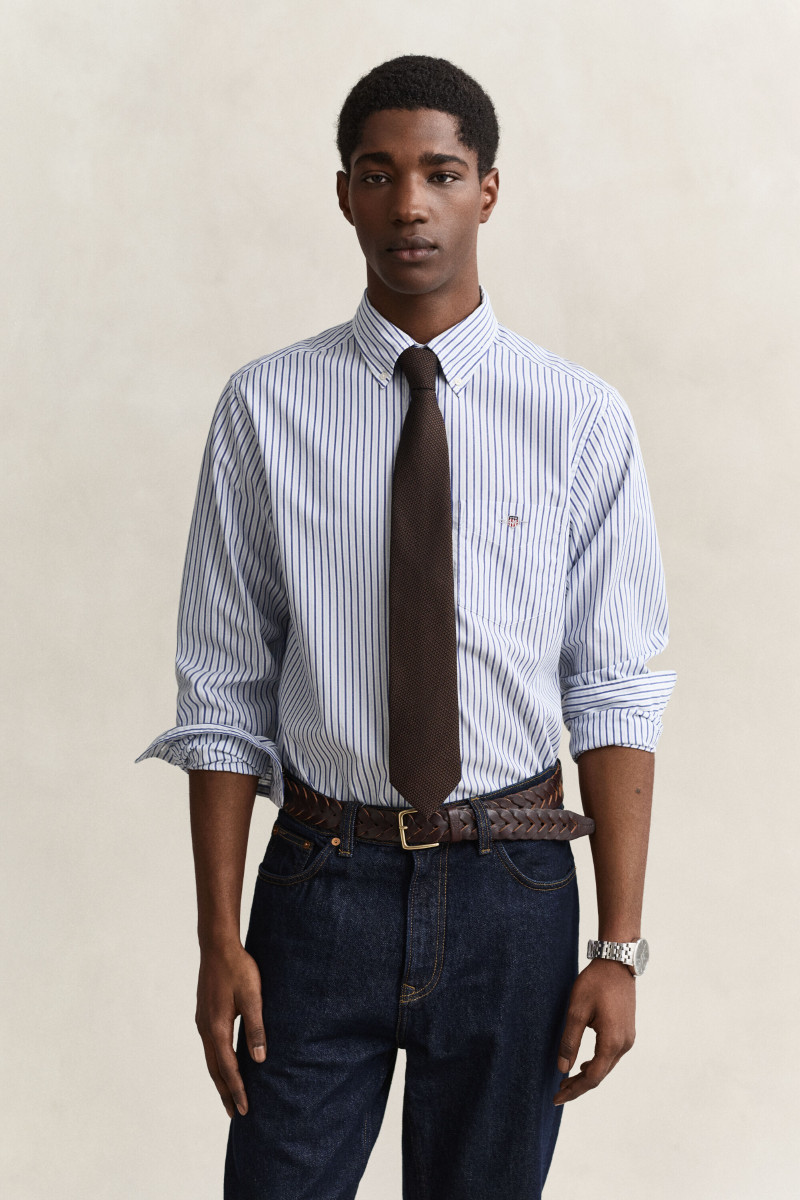 KOŠEĽA GANT REG POPLIN STRIPE SHIRT FRESH BLUE