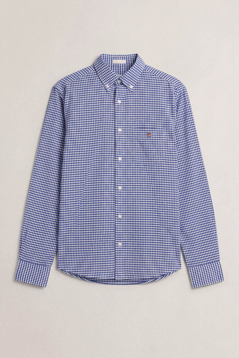 KOŠEĽA GANT REG CLASSIC OXFORD CHECK COLLEGE BLUE