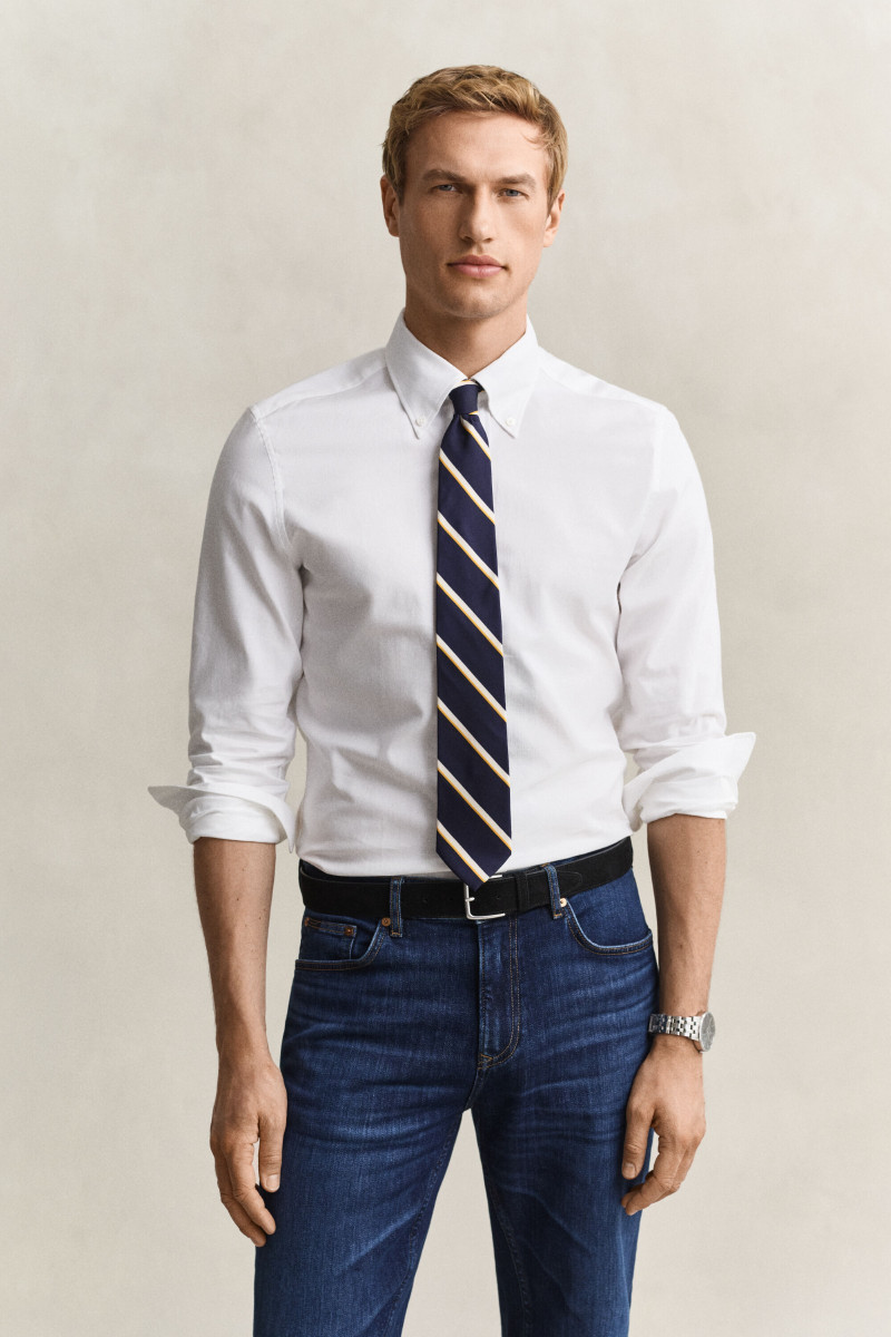 KOŠEĽA GANT SLIM TAILORED TEXTURE SHIRT WHITE
