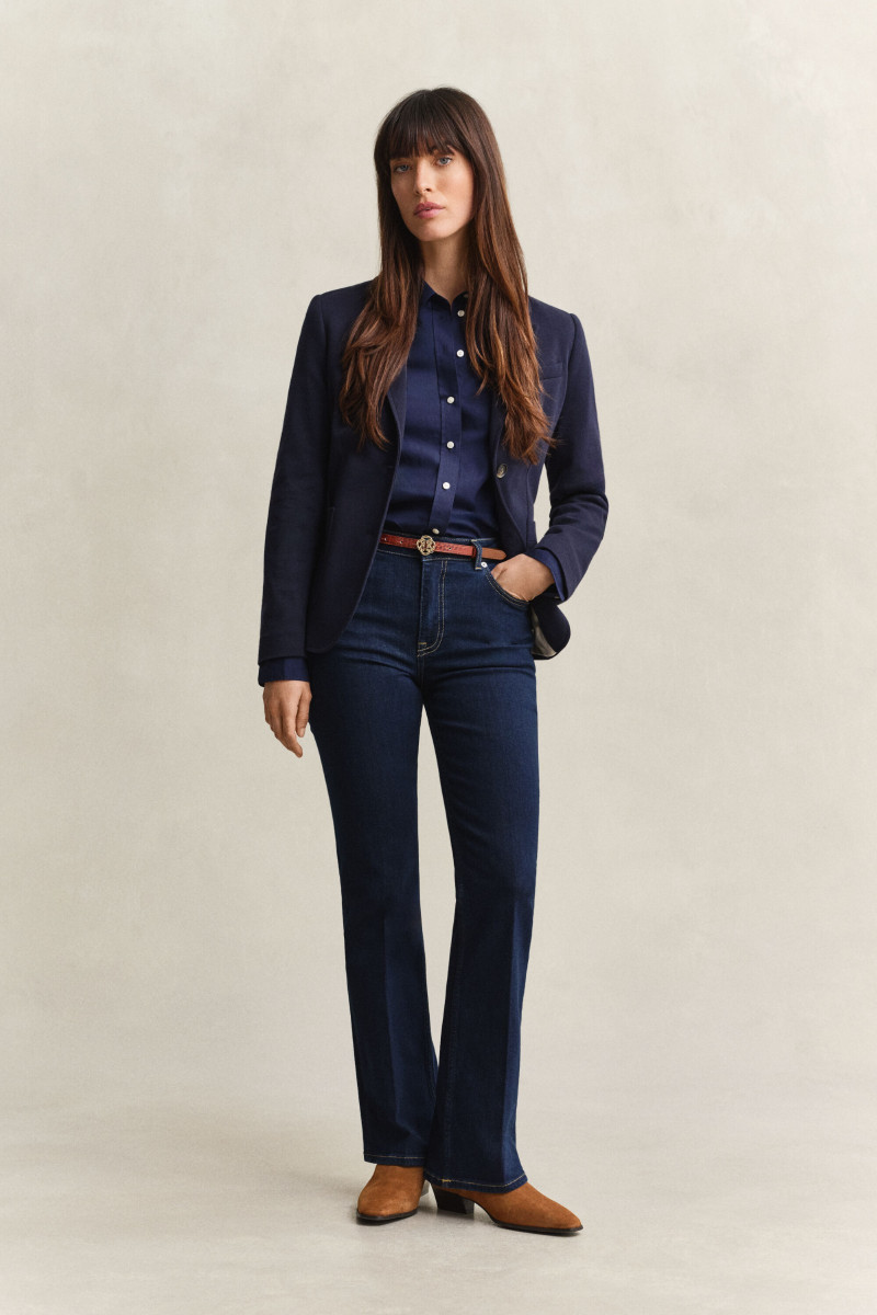 DŽÍNSY GANT SLIM FLARE STRETCH JEANS DARK BLUE