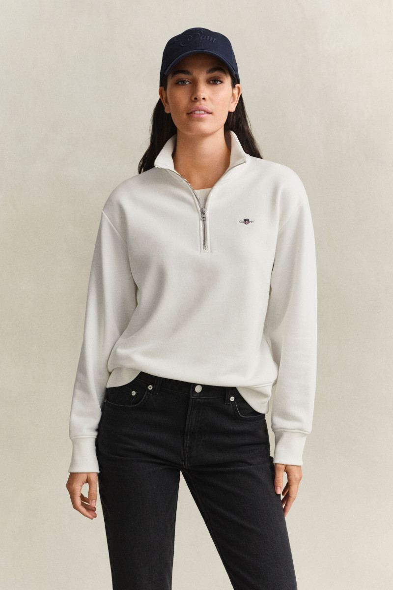 MIKINA GANT SHIELD HALF-ZIP EGGSHELL