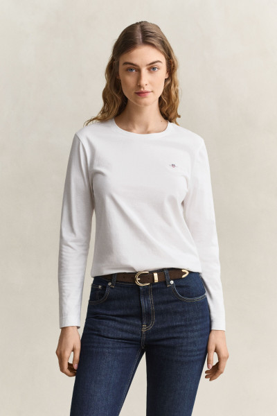 TRIČKO GANT REG SHIELD LS T-SHIRT - Fotografia č. 1