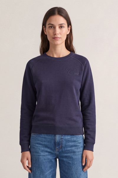 MIKINA GANT TONAL GRAPHIC RAGLAN C-NECK SWEAT - Fotografie č. 1