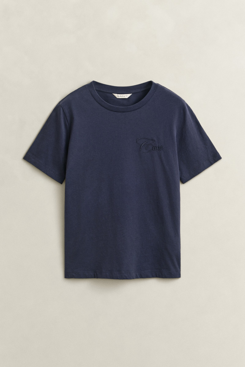 TRIČKO GANT REG TONAL GRAPHIC SS T-SHIRT EVENING BLUE