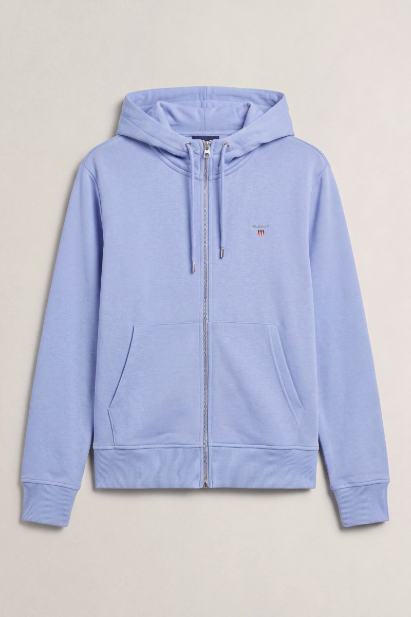 MIKINA GANT SHIELD ZIP HOODIE MISTY LAVENDER