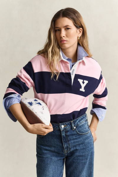 PÓLÓ GANT YALE BARSTRIPE HEAVY RUGGER - Kép 1