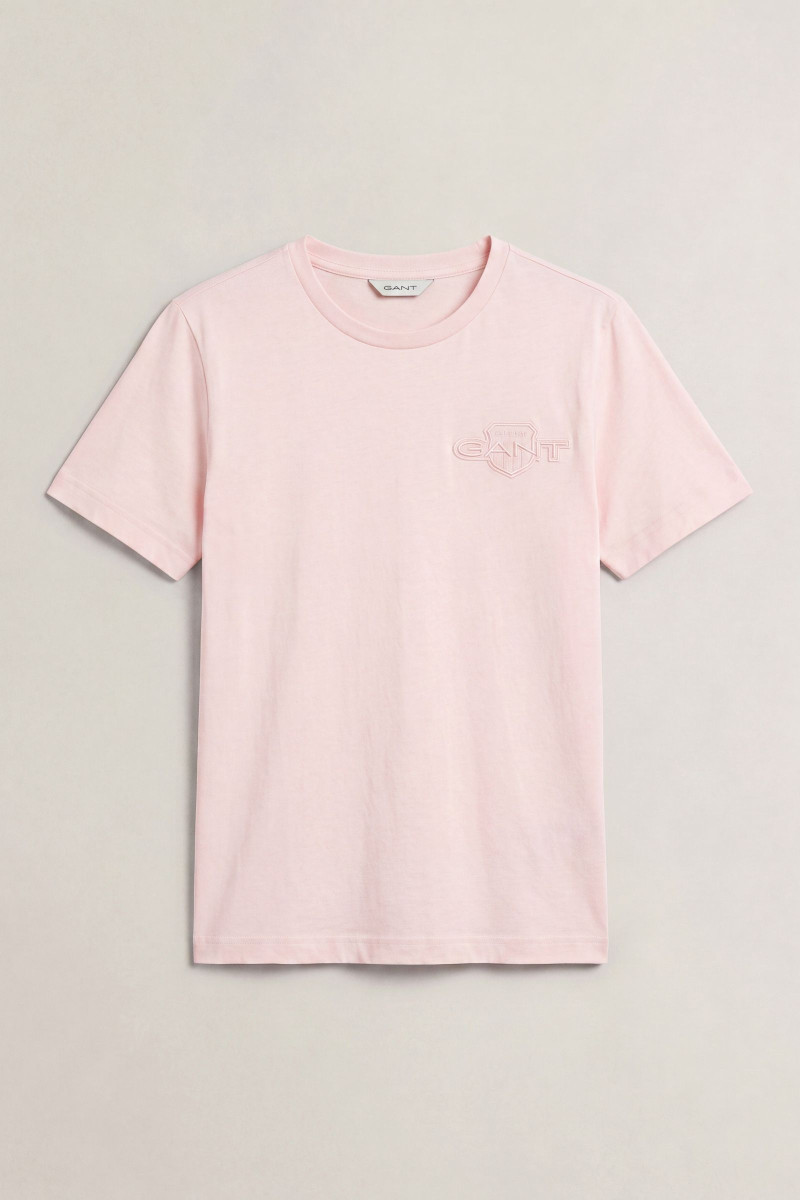 TRIČKO GANT REG TONAL SHIELD SS T-SHIRT REFINED PINK