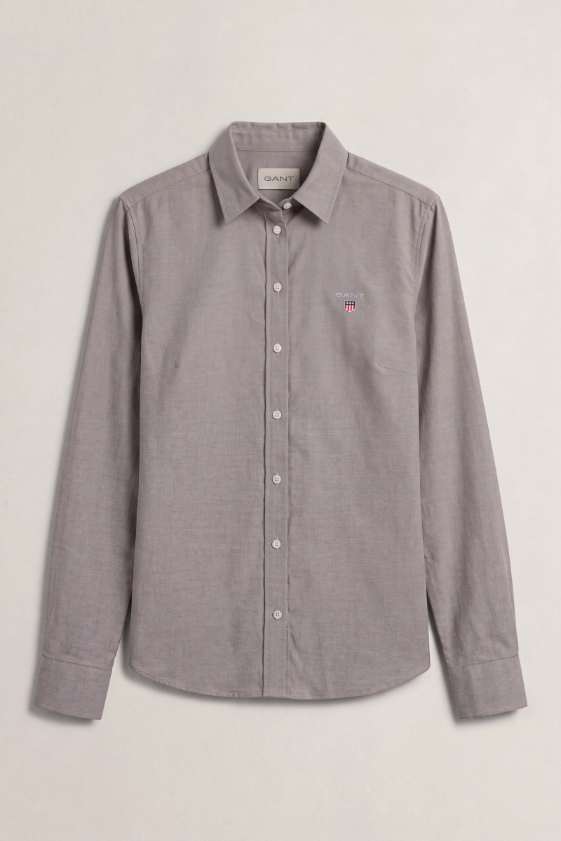 KOŠEĽA GANT SLIM STRETCH OXFORD SHIRT DEEP BROWN