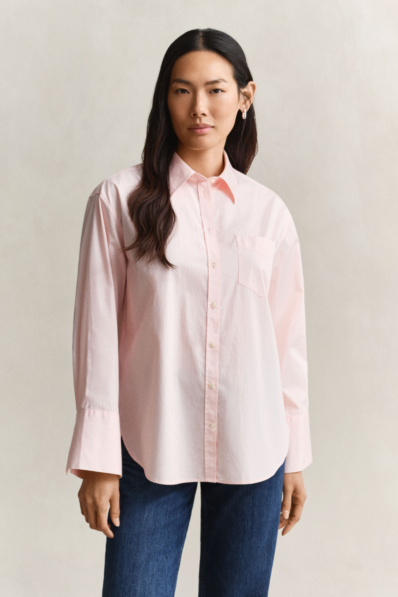 KOŠEĽA GANT CLASSIC POPLIN WIDE SLEEVE SHIRT REFINED PINK