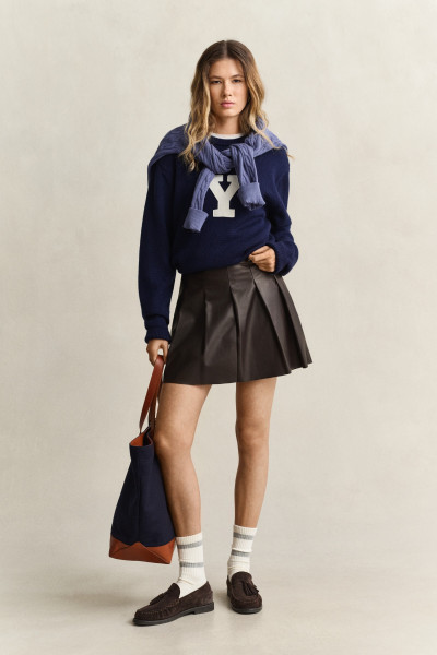 SZOKNYA GANT LEATHER PLEATED SKIRT - Kép 1