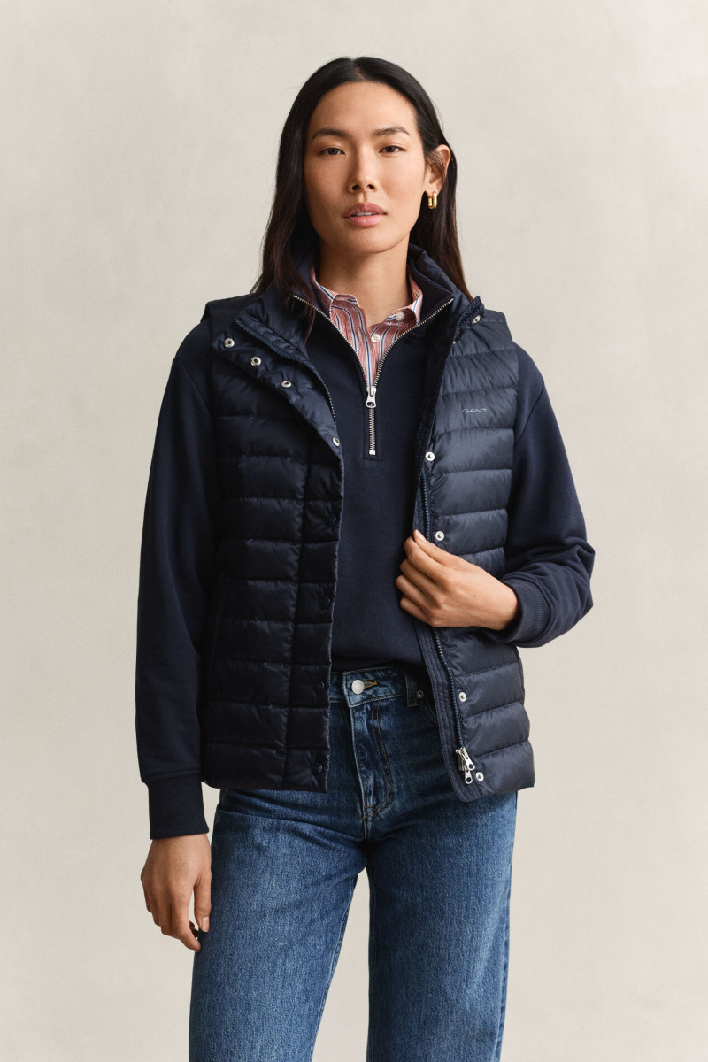 VESTA GANT LIGHT DOWN VEST EVENING BLUE