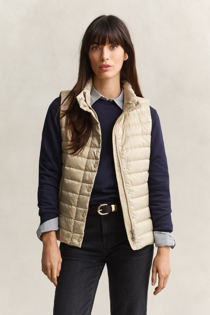 VESTA GANT LIGHT DOWN VEST OAT BEIGE