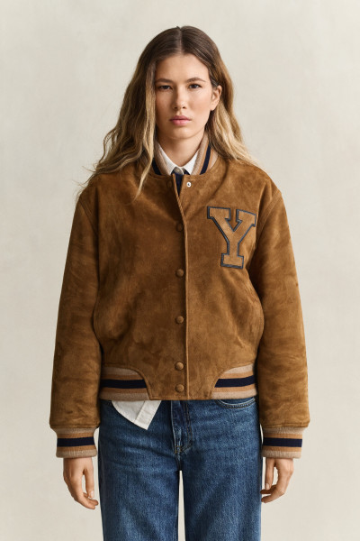 DZSEKI GANT LEATHER VARSITY JACKET - Kép 1