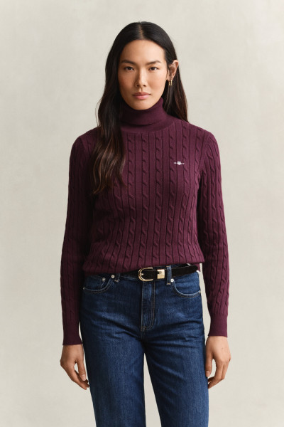 GARBÓ GANT STRETCH COTTON CABLE TURTLENECK - Kép 1