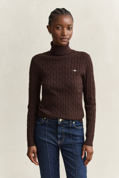 GARBÓ GANT STRETCH COTTON CABLE TURTLENECK - Kép 1
