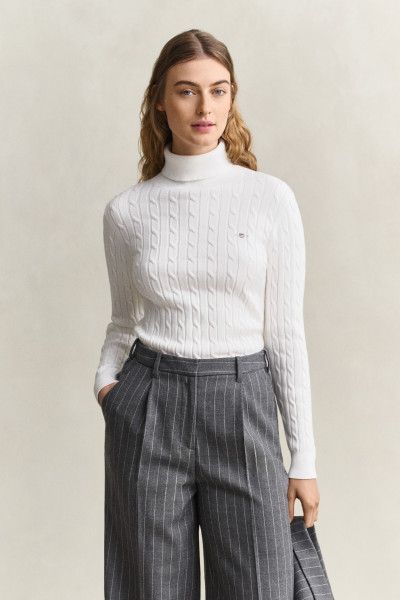 GARBÓ GANT STRETCH COTTON CABLE TURTLENECK - Kép 1