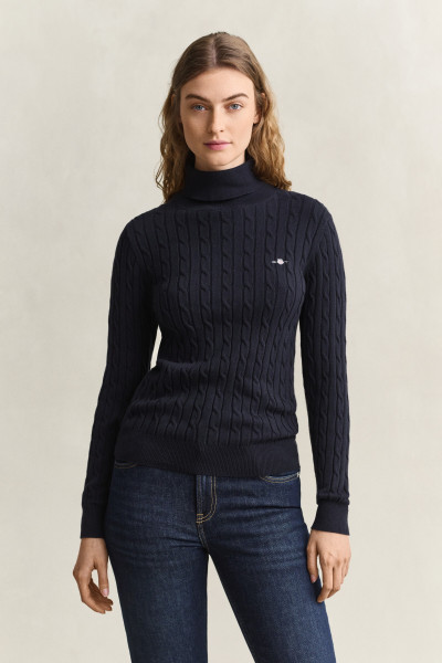 GARBÓ GANT STRETCH COTTON CABLE TURTLENECK - Kép 1