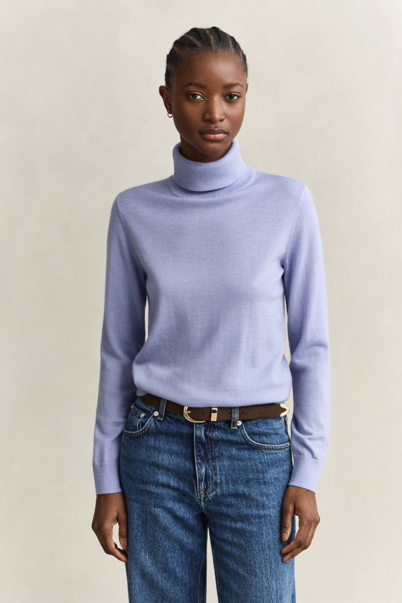 ROLÁK GANT EXTRAFINE MERINO WOOL TURTLENECK MISTY LAVENDER