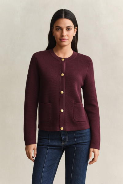 PULÓVER GANT COTTON C-NECK CARDIGAN - Kép 1