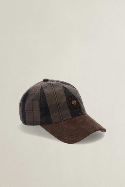 SAPKA GANT CHECKED WAXED CAP - Kép 1