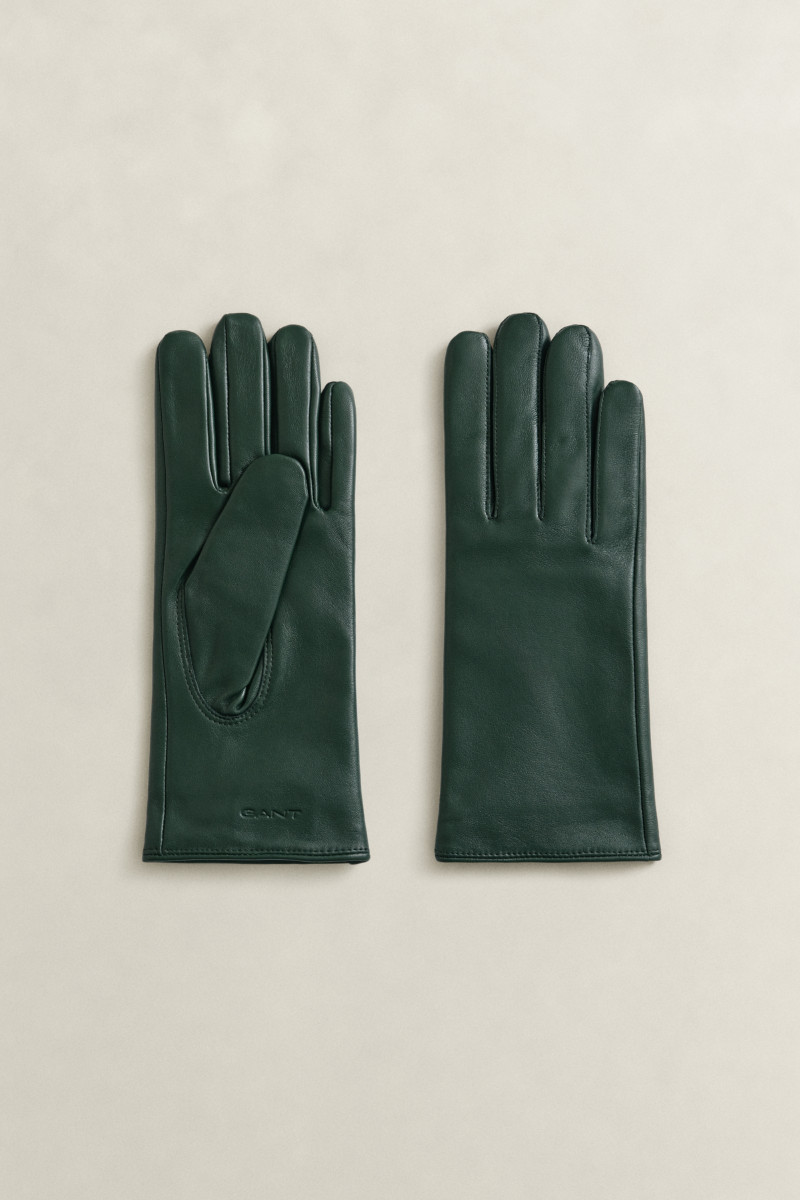 RUKAVICE GANT CASHMERE LINED LEATHER GLOVES MOSSY GREEN