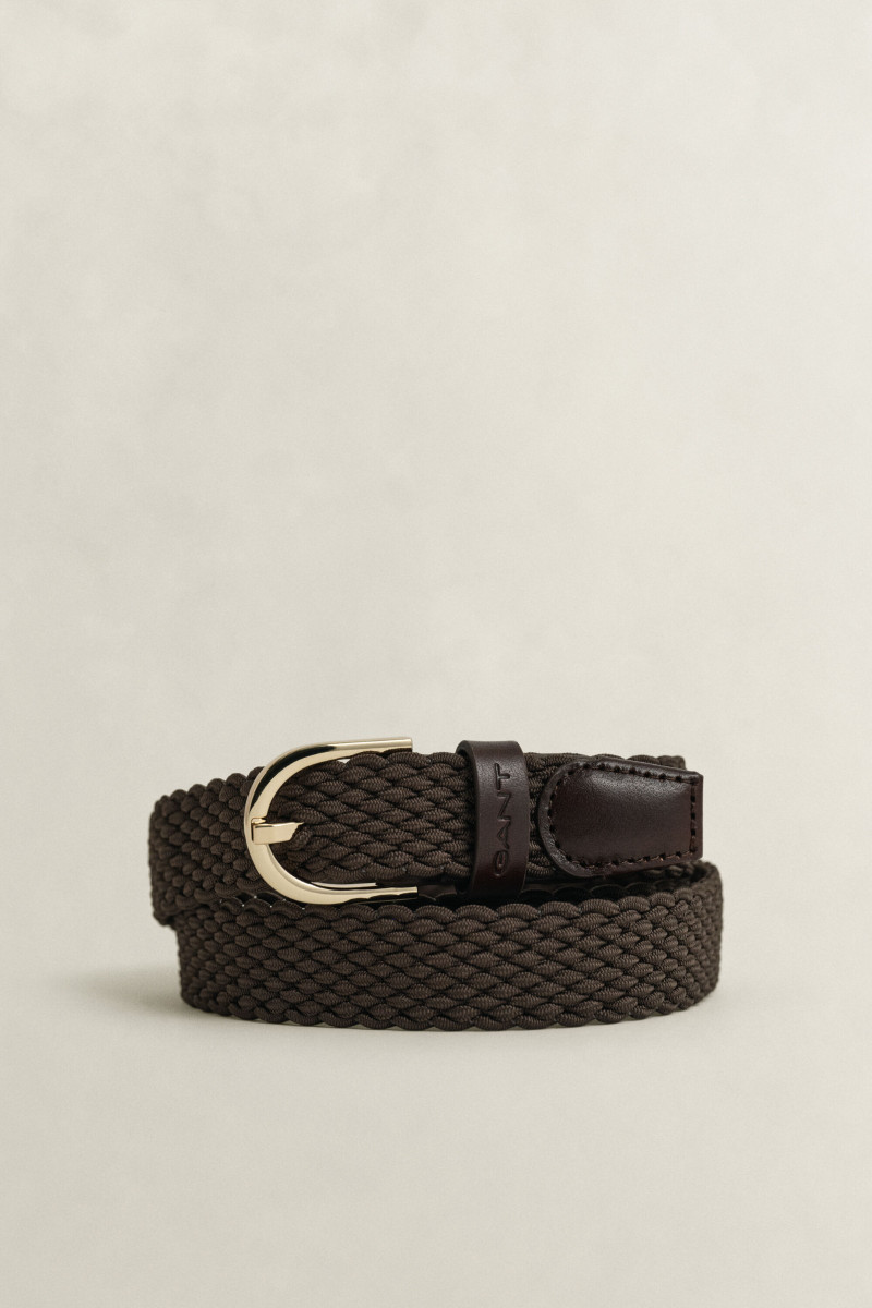 OPASOK GANT BRAIDED BELT BLACK BROWN