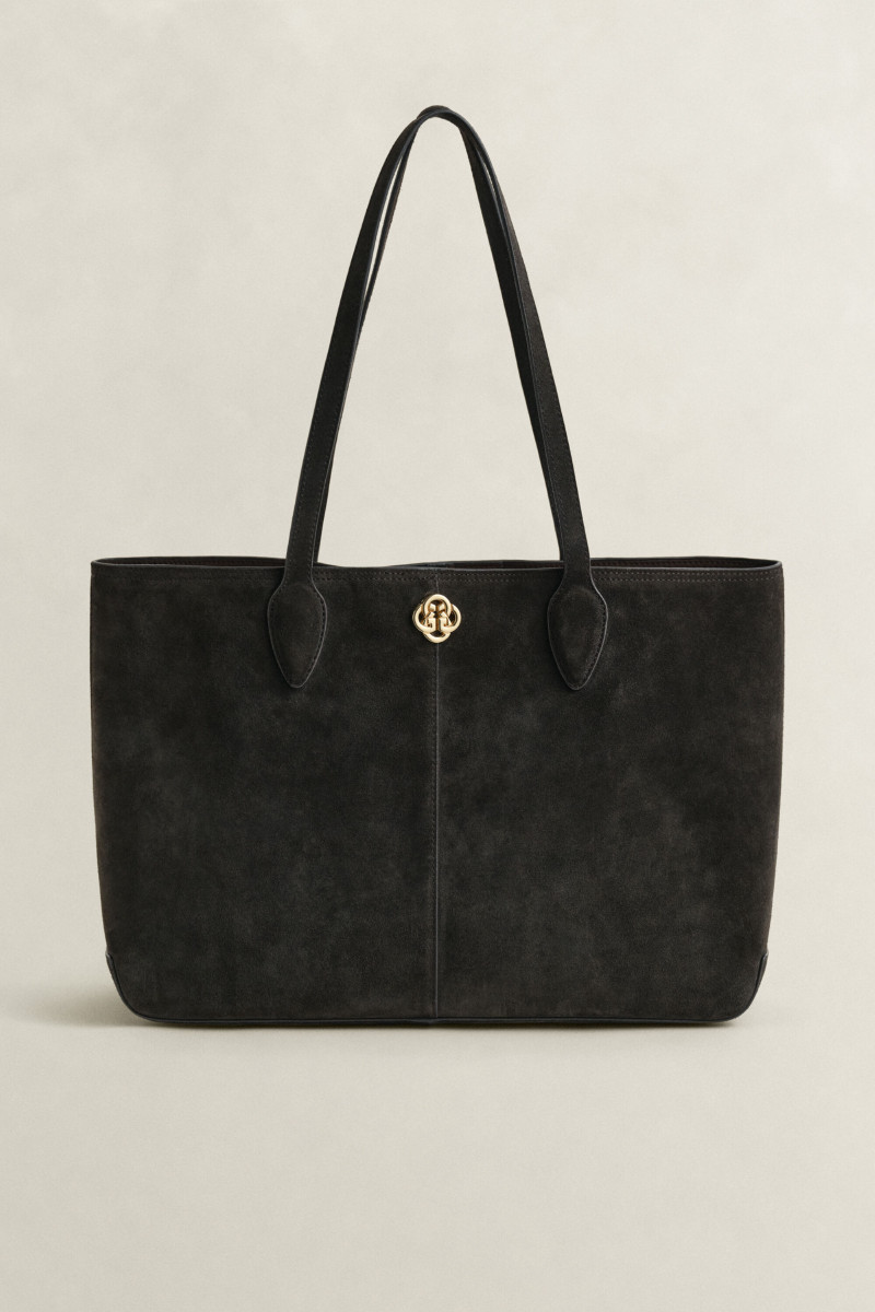 TAŠKA GANT SUEDE TOTE BAG DEEP BROWN
