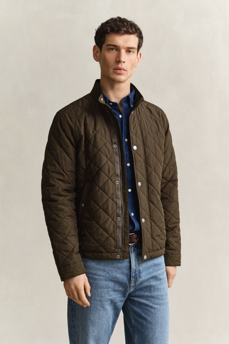 BUNDA GANT CLASSIC QUILTED JACKET BLACK BROWN
