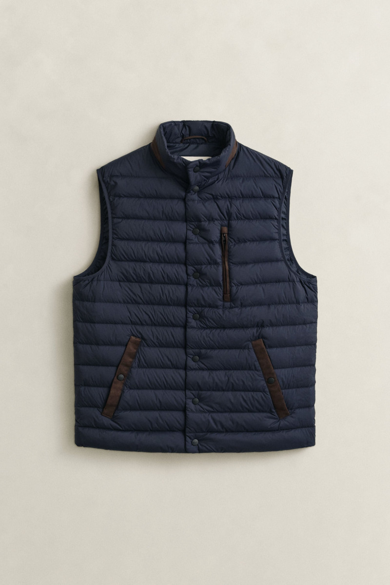 VESTA GANT ULTRA LIGHT DOWN VEST EVENING BLUE