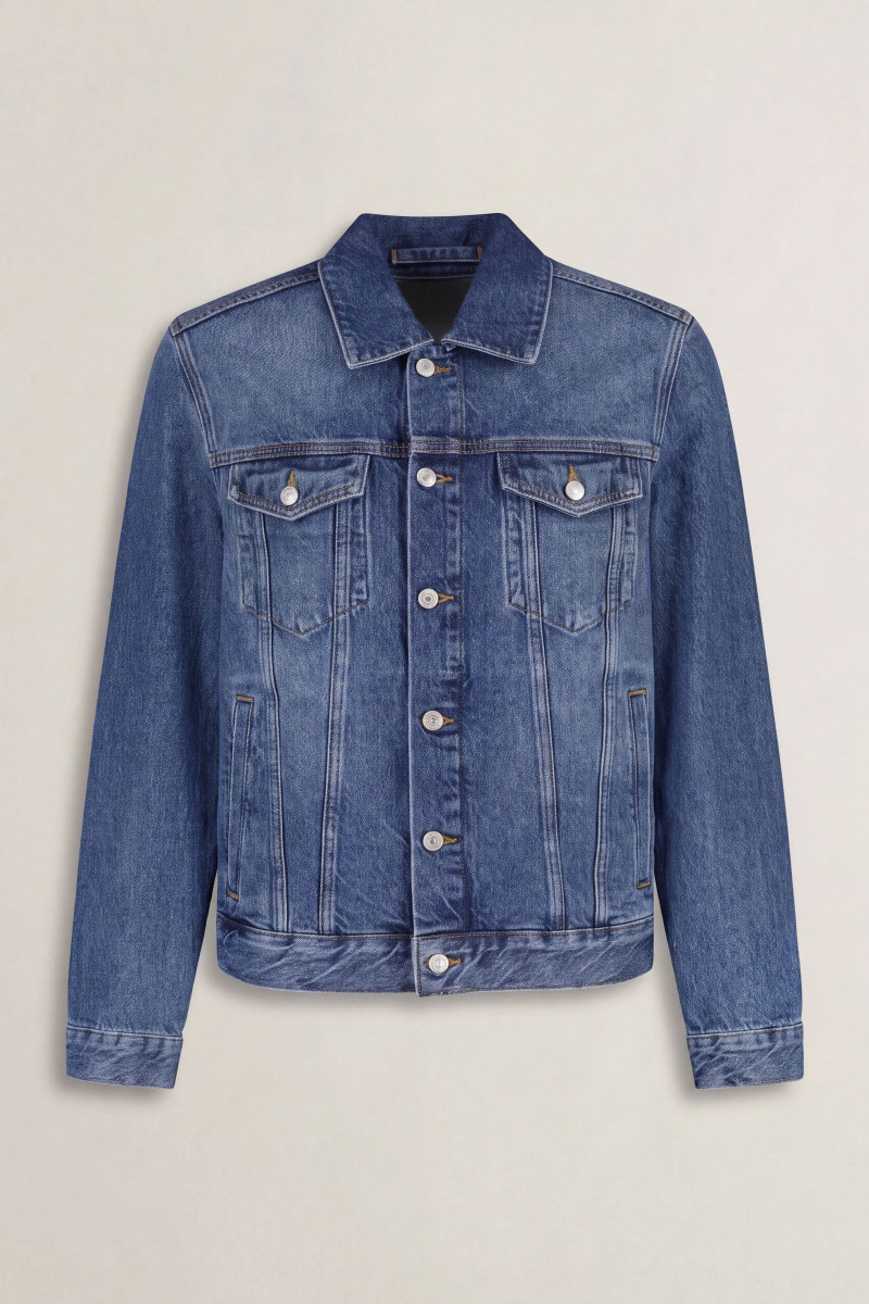 BUNDA GANT DENIM TRUCKER JACKET MID BLUE WORN IN