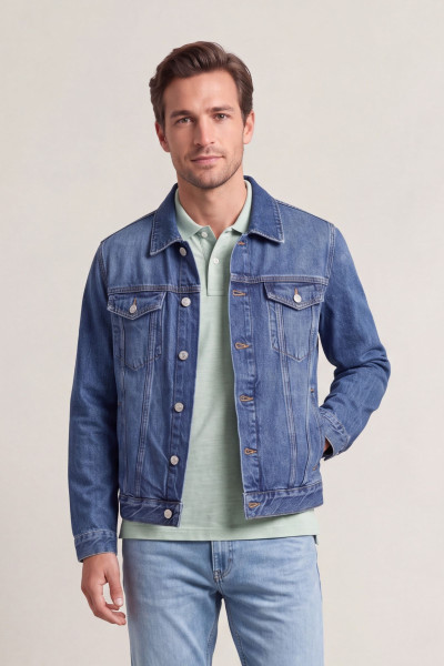 BUNDA GANT DENIM TRUCKER JACKET - Fotografie č. 1