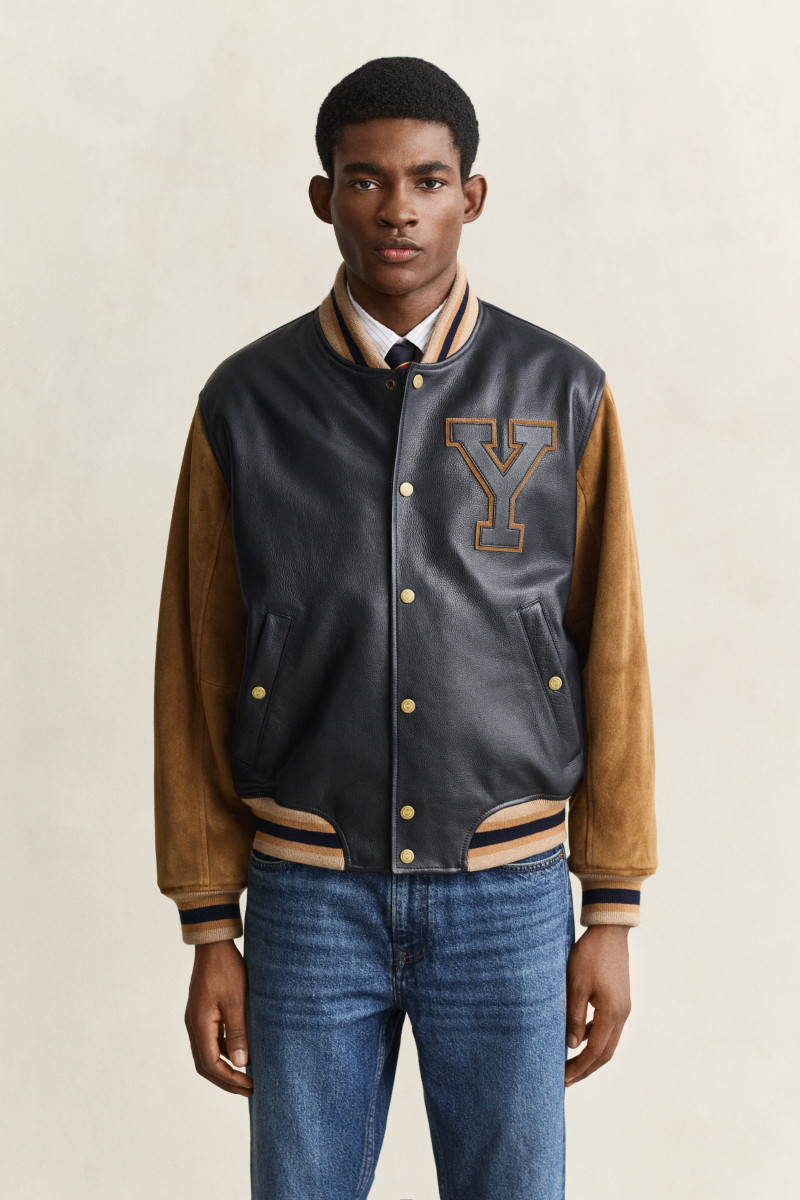BUNDA GANT SUEDE/LEATHER VARSITY NAVY