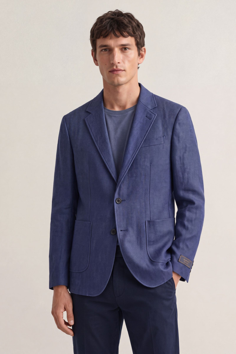ZAKÓ GANT JERSEY BLAZER EVENING BLUE