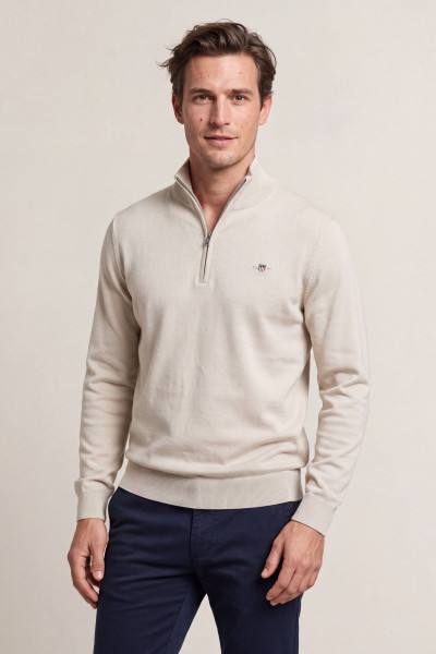 SVETER GANT CLASSIC COTTON HALF ZIP - Fotografia č. 1