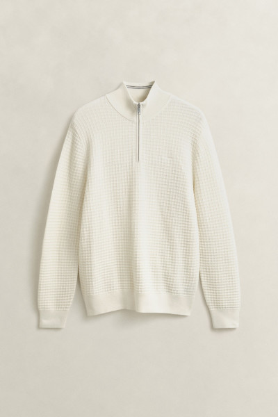 PULÓVER GANT COTTON TEXTURE HALF ZIP - Kép 1