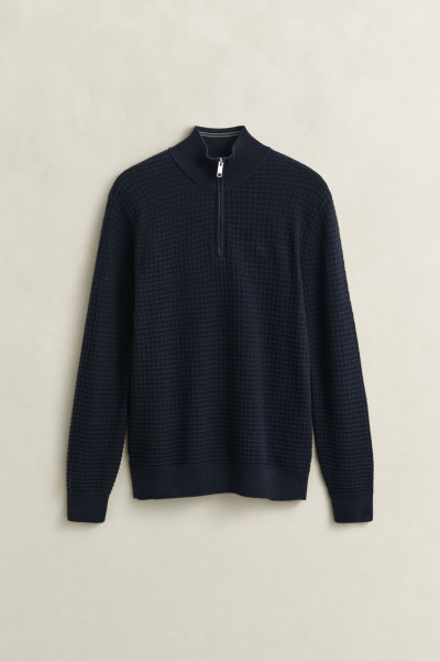PULÓVER GANT COTTON TEXTURE HALF ZIP - Kép 1