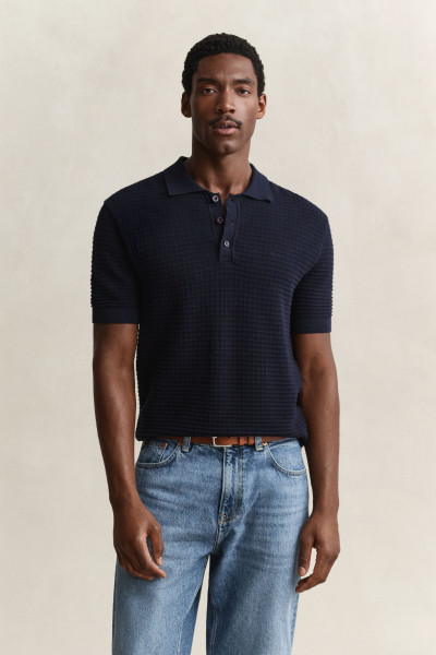 PULÓVER GANT COTTON TEXTURE POLO - Kép 1