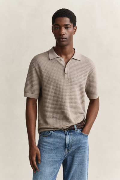 PULÓVER GANT COTTON TEXTURE POLO - Kép 1