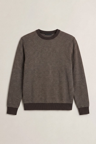 PULÓVER GANT COTTON WOOL 2-TONE TEXTURE C-NECK - Kép 1