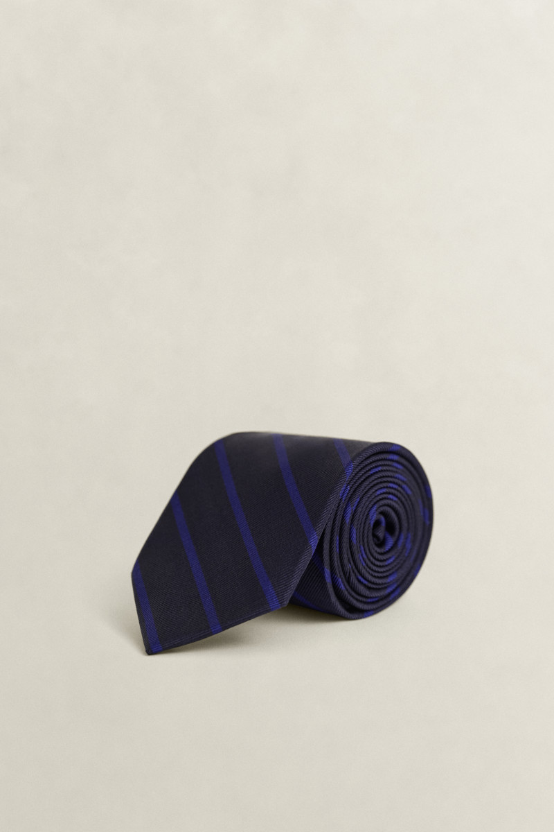 KRAVATA GANT STRIPED TIE MARINE