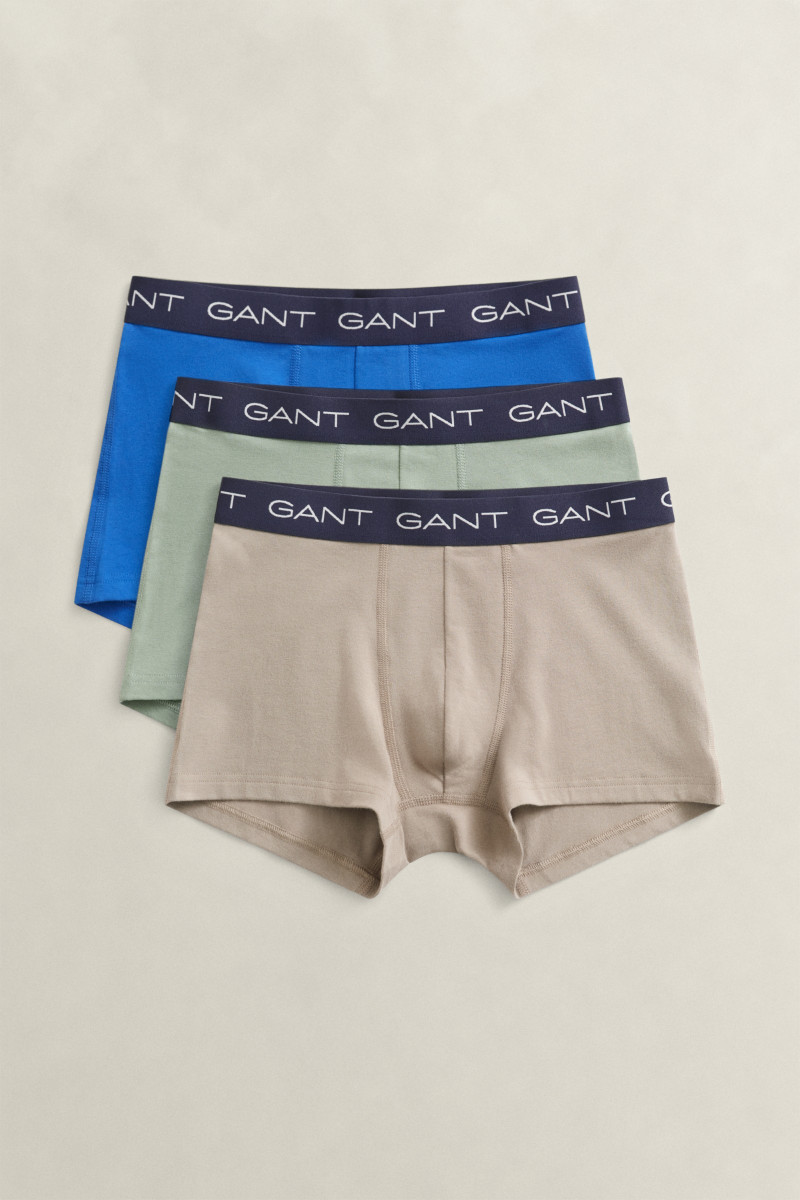 SPODNÁ BIELIZEŇ GANT TRUNK 3-PACK MIST TAUPE