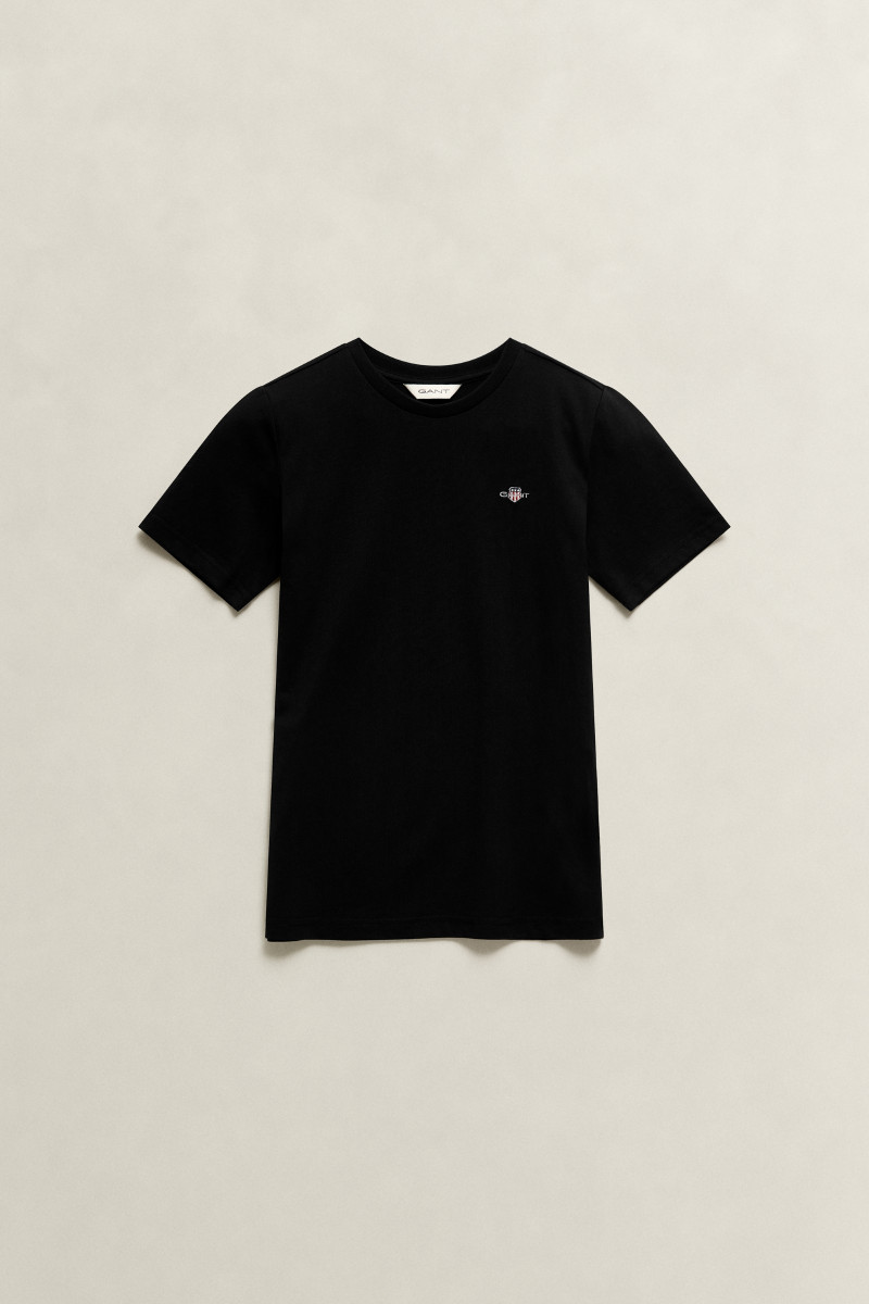 TRIČKO GANT SHIELD SS T-SHIRT BLACK