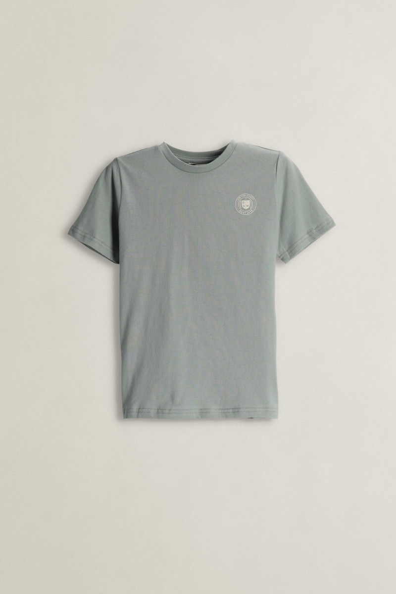 TRIČKO GANT CIRCLE GRAPHIC SS T-SHIRT CERAMIC GREY