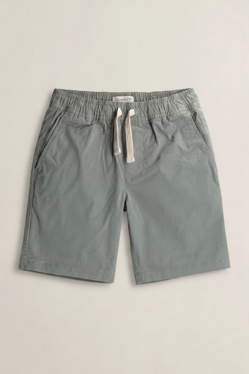 ŠORTKY GANT CHINO DRAWSTRING SHORT CERAMIC GREY