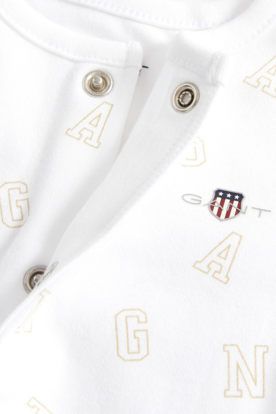 PYŽAMO GANT MONOGRAM LS SLEEPSUIT - Fotografie č. 2