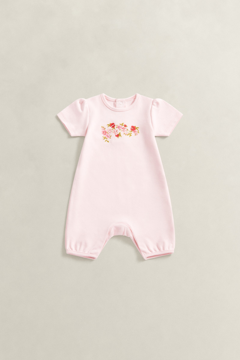 E-shop BODY GANT FLORAL SS ROMPER LIGHT PINK